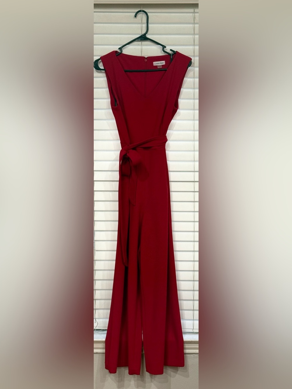 Calvin Klein Crimson Red Jumpsuit